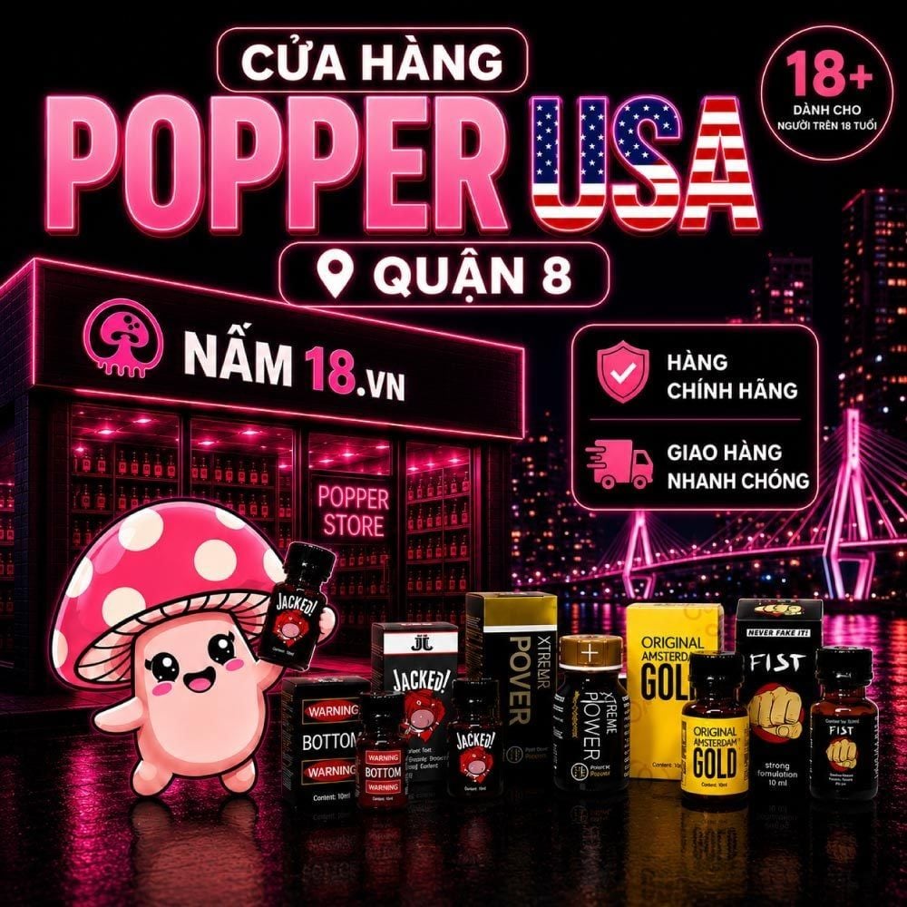 Cửa hàng chai hít Popper USA Quận 8 chính hãng