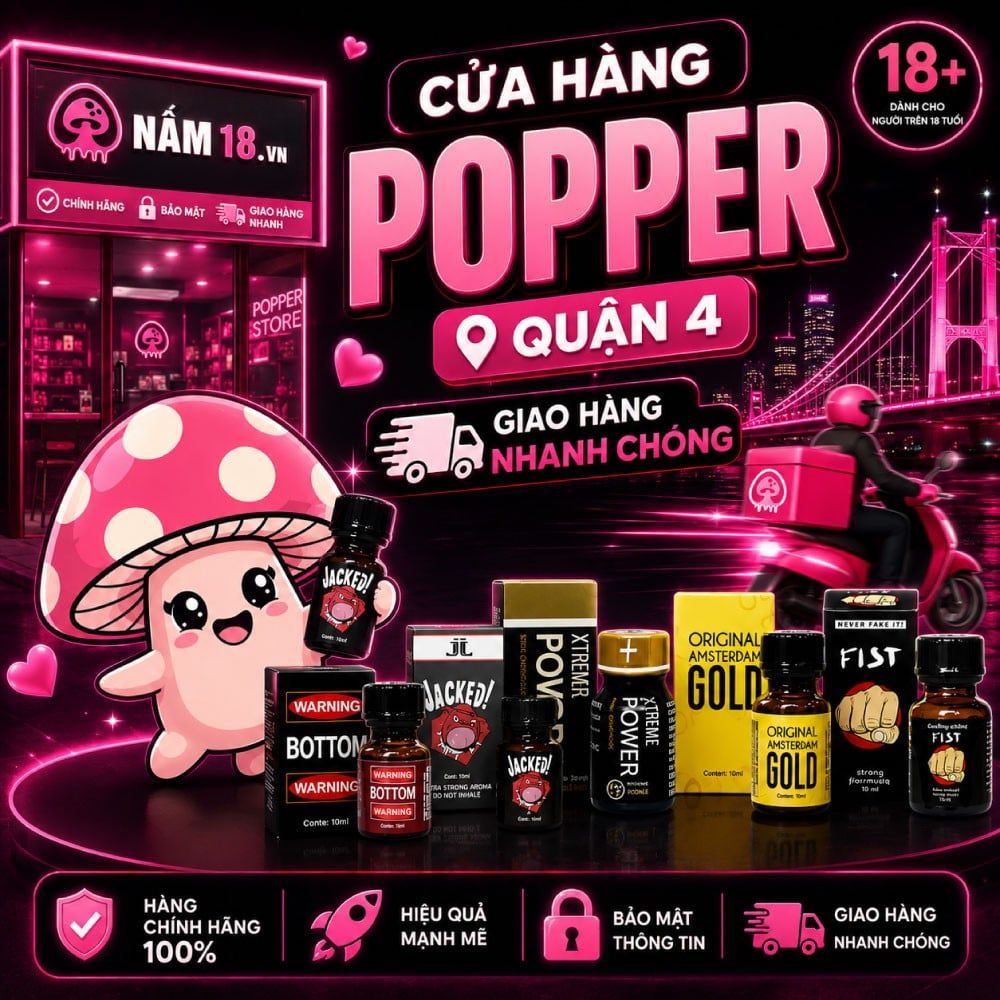 Mua chai hít Popper USA chính hãng Quận 4 giao hàng nhanh chóng