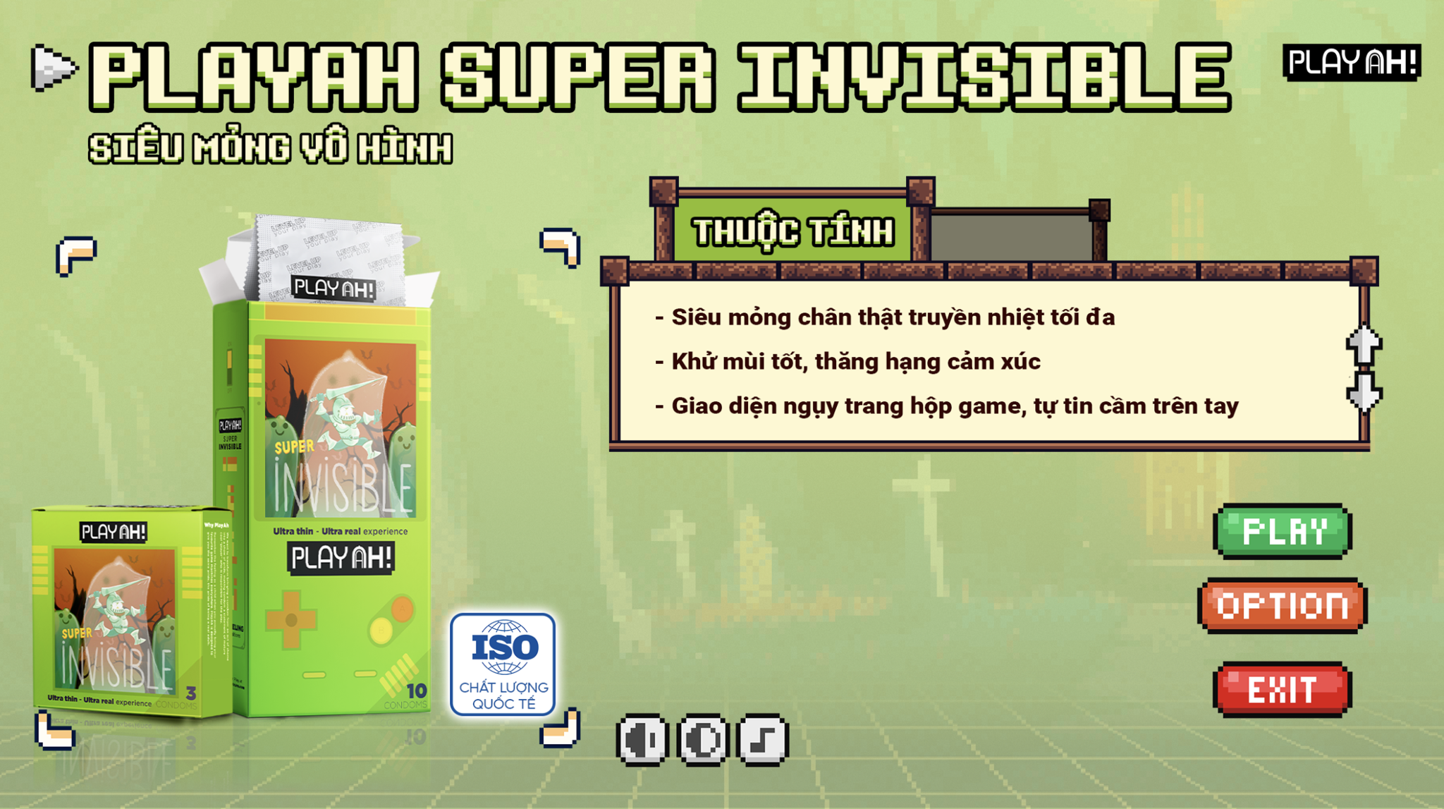 Bao Cao Su Siêu Mỏng Playah Super Invisible