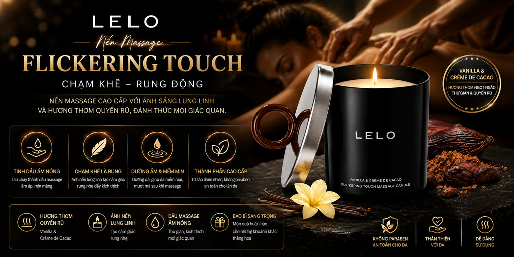 Nến Thơm Lelo Flickering Touch Massage Candle Snow Pear And Cedarwood