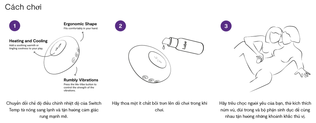 Máy Rung Kích Thích Âm Vật We Vibe Temp