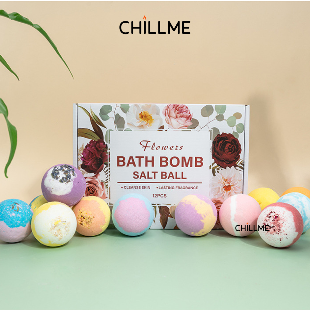 Gia Công Bom Tắm Bath Bomb Bubble Bath Tạo Bọt Dưỡng Da Theo Yêu Cầu Cùng Chillme