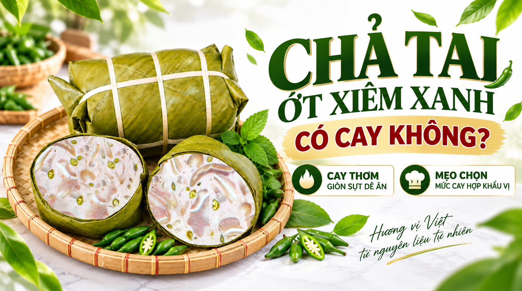 Chả Tai Ớt Xiêm Xanh Có Cay Không? Cách Chọn Mức Cay Dễ Ăn