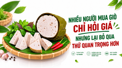 Nhiều người mua giò chỉ hỏi giá, nhưng lại bỏ qua thứ quan trọng hơn