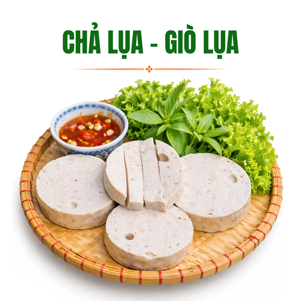 Giò chả Cửu Long PureLife - thịt heo nóng, không hàn the
