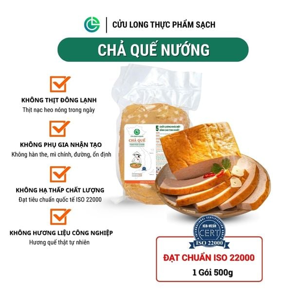 Định lượng chả quế 500g và chả quế cây được nướng hoàn hảo