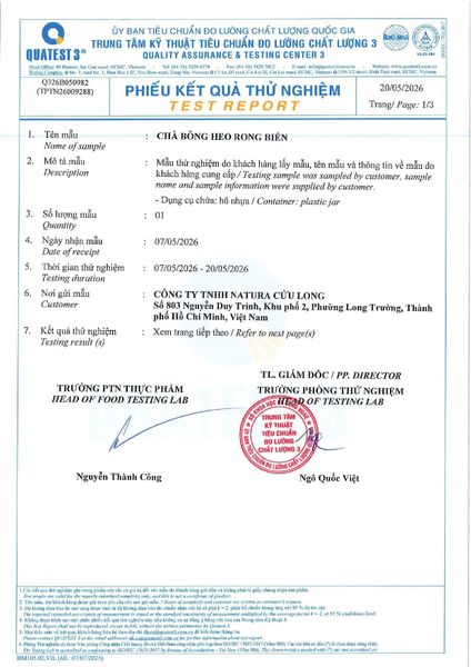 Chà bông rong biển Cửu Long vị mè rang bùi thơm đạm 59.8g/100g