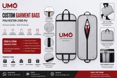 Custom Garment Bags Made from Polyester 210D PU