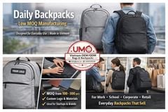 Low MOQ Daily Backpacks for Growing Brands | UMO Bags