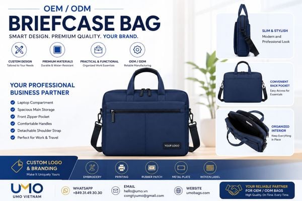OEM ODM Briefcase Bag Manufacturer Vietnam | Custom Logo Business Bags