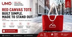 Red Canvas Tote Bag Manufacturer in Vietnam – OEM & ODM Solutions for Your Brand