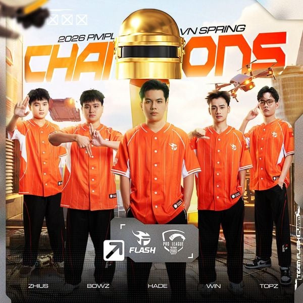 🏆 TEAM FLASH CHÍNH THỨC LÊN NGÔI VÔ ĐỊCH TẠI PUBG MOBILE PRO LEAGUE - VIETNAM 2026 SPRING!