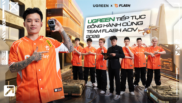 TEAM FLASH VÀ UGREEN: TIẾP NĂNG LƯỢNG CHO HÀNH TRÌNH CHINH PHỤC NĂM 2026