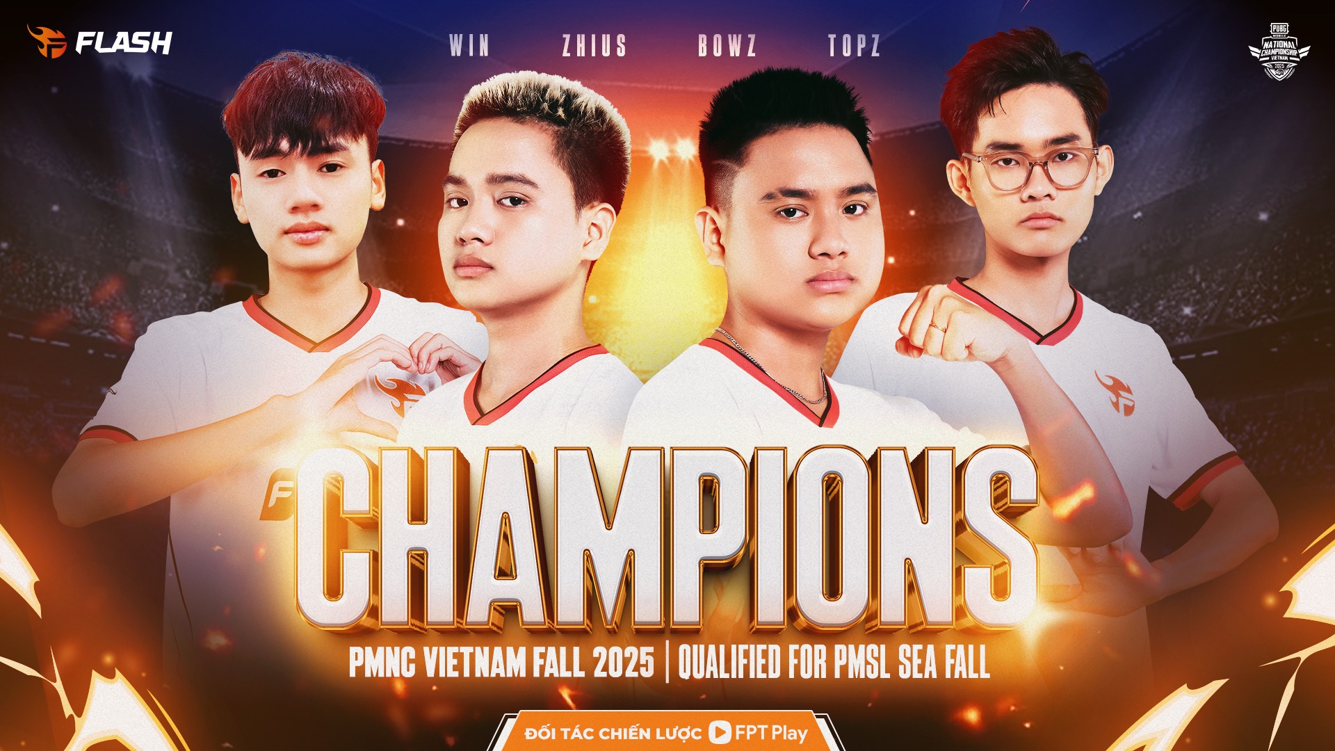 TEAM FLASH VÔ ĐỊCH GIẢI ĐẤU PMNC FALL 2025
