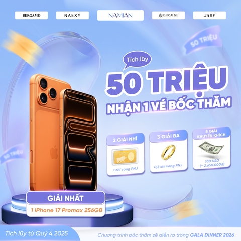 GALA DINNER 2026 – BỐC THĂM TRÚNG THƯỞNG XỊN SÒ, DOANH THU CÀNG CAO CƠ HỘI CÀNG LỚN!