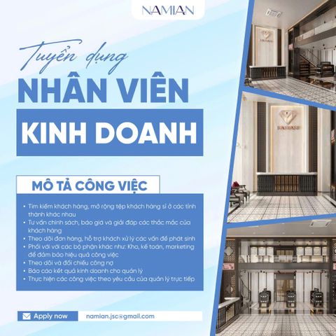 [ĐÀ NẴNG] NAMIAN GROUP TUYỂN NHÂN VIÊN KINH DOANH MỸ PHẨM