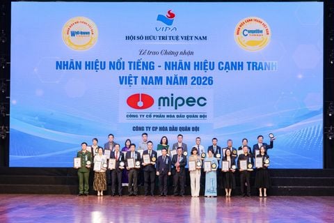MIPEC TIẾP TỤC ĐƯỢC VINH DANH TOP 50 NHÃN HIỆU NỔI TIẾNG VIỆT NAM NĂM 2026