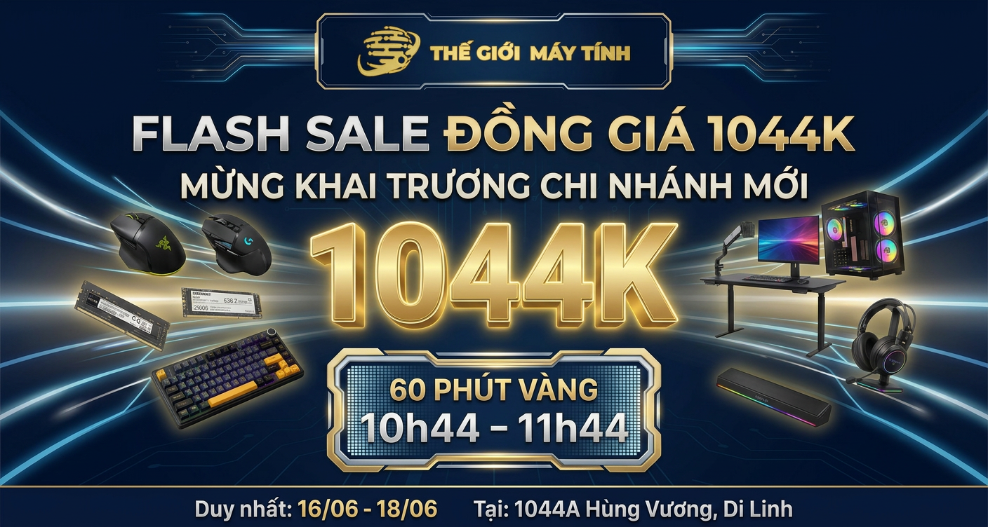 CHƯƠNG TRÌNH ĐẠI LỄ KHAI TRƯƠNG: SỰ KIỆN FLASH SALE ĐỒNG GIÁ 1044K TẠI DI LINH