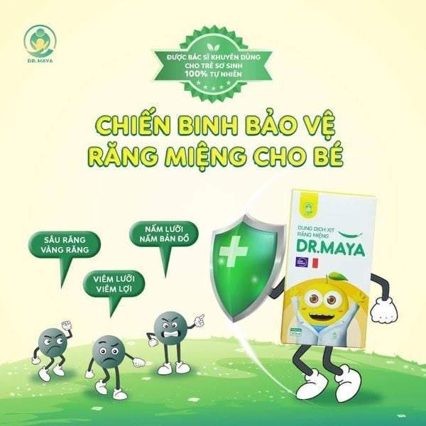XỊT RĂNG MIỆNG DR.MAYA - HỖ TRỢ CHĂM SÓC KHOANG MIỆNG CHO BÉ TỪ NHỮNG NĂM THÁNG ĐẦU ĐỜI