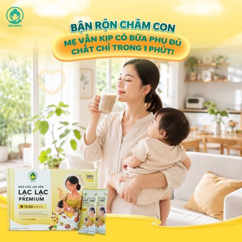 NGŨ CỐC LỢI SỮA - GỢI Ý BỮA PHỤ DINH DƯỠNG CHO MẸ SAU SINH BẬN RỘN