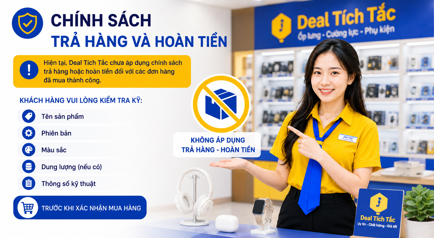CHÍNH SÁCH TRẢ HÀNG VÀ HOÀN TIỀN