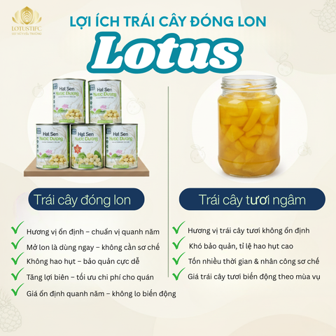 LỢI ÍCH CỦA TRÁI CÂY ĐÓNG LON SO VỚI TRÁI CÂY TƯƠI NGÂM