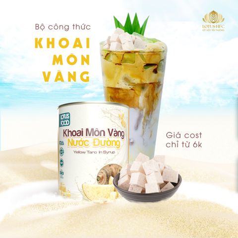 BỘ CÔNG THỨC KHOAI MÔN VÀNG - XU HƯỚNG ĐỒ UỐNG MỚI CHO QUÁN