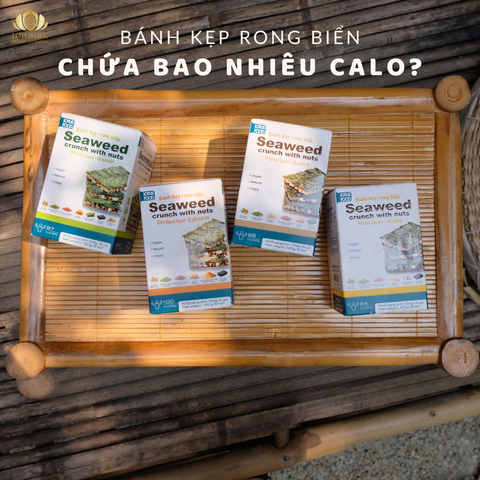 BÁNH KẸP RONG BIỂN CHỨA BAO NHIÊU CALO? GIẢI PHÁP ĂN VẶT LÀNH MẠNH VỚI BÁNH KẸP VỊ GỪNG LOTUS HFC