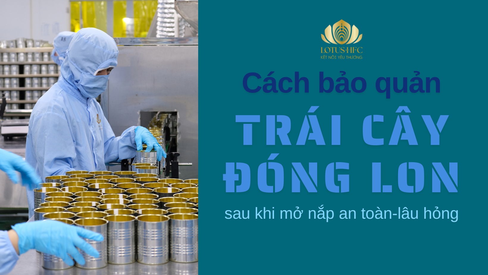 CÁCH BẢO QUẢN TRÁI CÂY ĐÓNG LON SAU KHI MỞ NẮP CHUẨN F&B AN TOÀN VÀ LÂU HỎNG