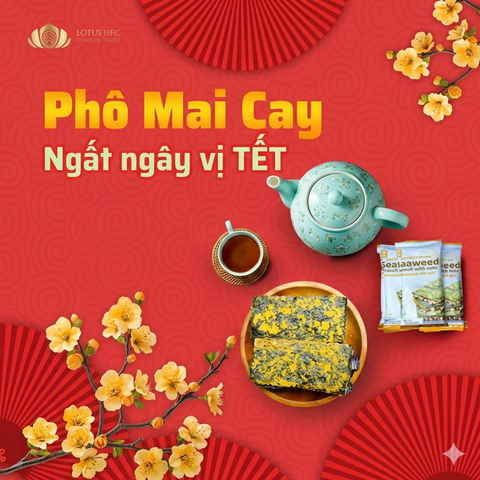 BÁNH KẸP RONG BIỂN VỊ PHÔ MAI CAY LOTUS.HFC - MÓN BÁNH BÙNG NỔ VỊ GIÁC NGÀY TẾT