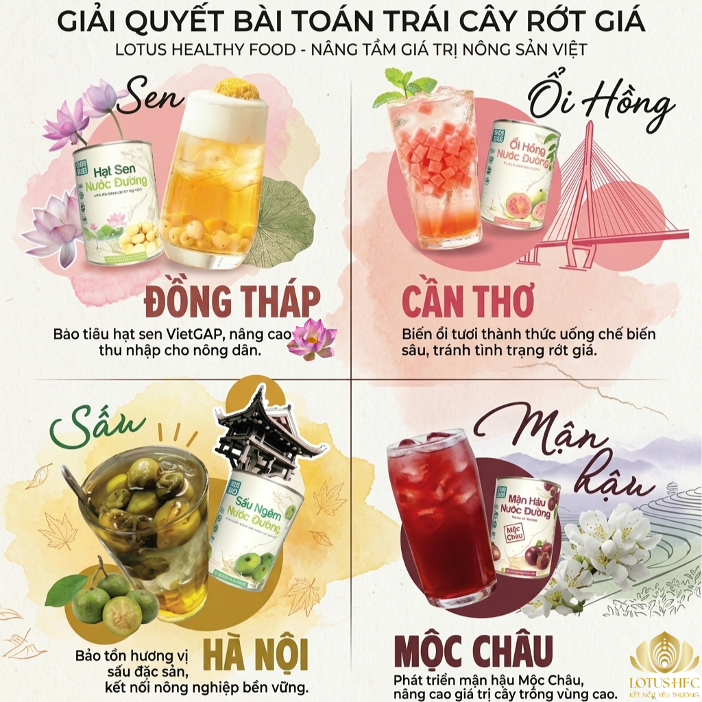 GIẢI QUYẾT BÀI TOÁN TRÁI CÂY RỚT GIÁ , LOTUS HEALTHY FOOD KÍCH CẦU CHO NÔNG SẢN VIỆT