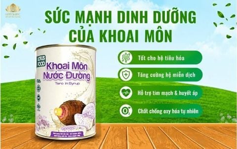 CÔNG DỤNG CỦA KHOAI MÔN ĐỐI VỚI SỨC KHỎE VÀ ỨNG DỤNG TRONG PHA CHẾ