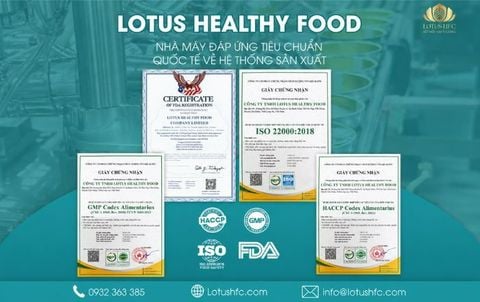 HỆ THỐNG QUẢN LÝ CHẤT LƯỢNG LOTUS HEALTHY FOOD
