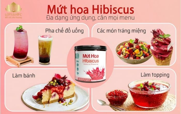 NHỮNG LỢI ÍCH MỨT HIBISCUS MANG LẠI CHO MENU ĐỒ UỐNG