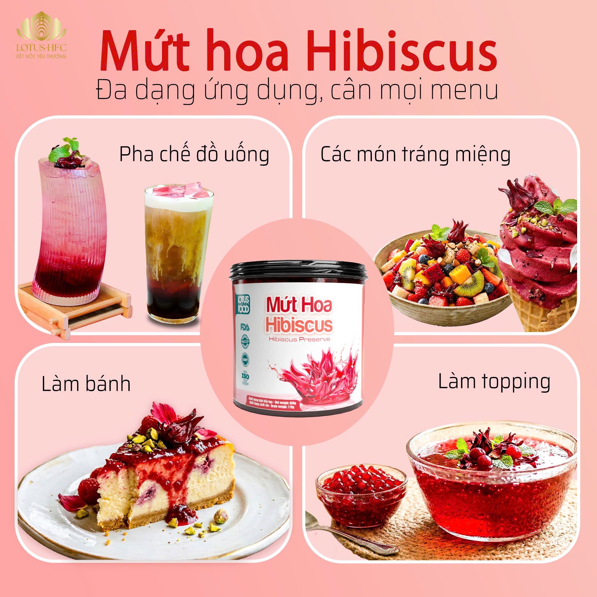 VÌ SAO NÊN DÙNG MỨT HIBISCUS NGÂM TRONG PHA CHẾ?