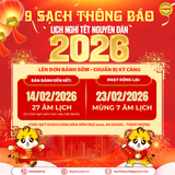 CỬA HÀNG BÁNH SẦU RIÊNG 9 SẠCH THÔNG LỊCH NGHỈ TẾT 2026