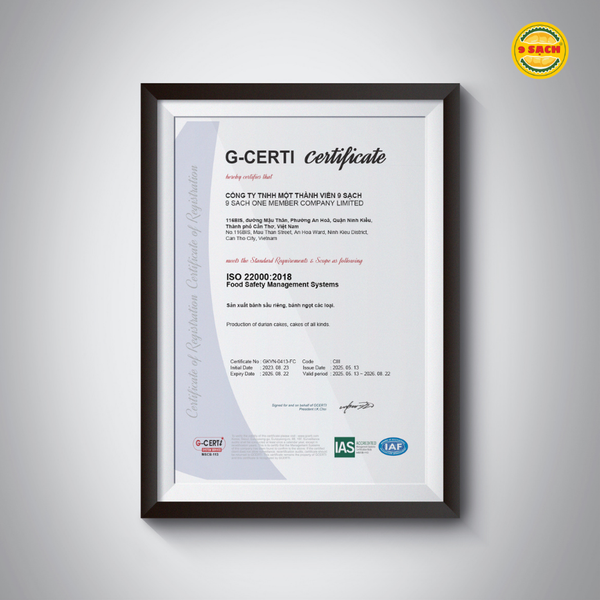 9 SACH ACHIEVES ISO 22000 & HACCP CERTIFICATION - STANDARDIZING QUALITY FROM WITHIN