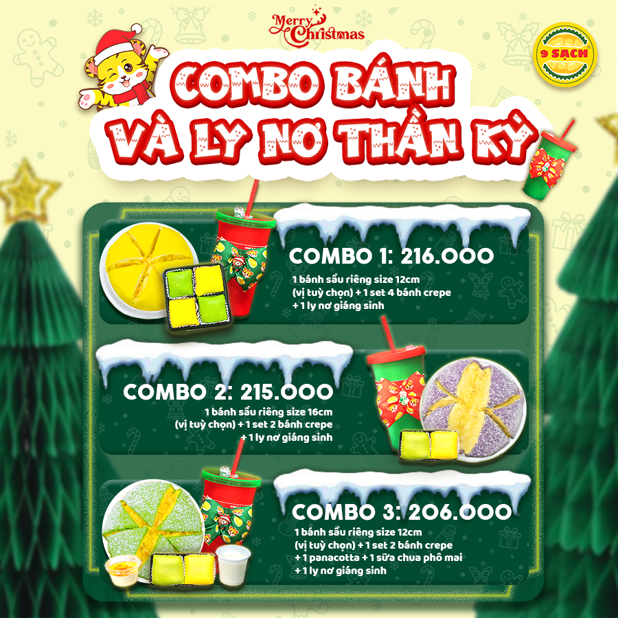 Ưu Đãi Noel 2025 – Tặng Ly Nơ Noel Độc Quyền tại 9 Sạch