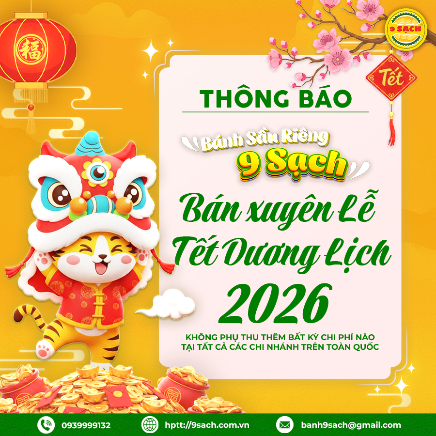 TẾT DƯƠNG LỊCH VẪN ĂN NGON – 9 SẠCH MỞ CỬA XUYÊN LỄ, KHÔNG PHỤ THU