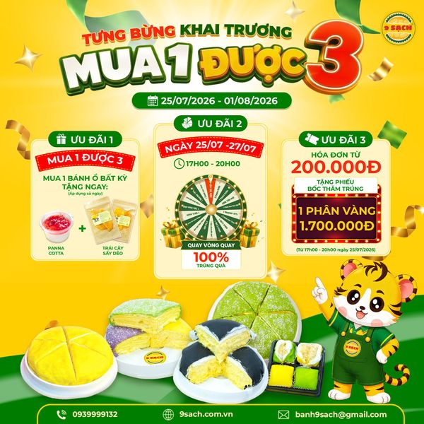 9 SẠCH CHÍNH THỨC CÓ MẶT TẠI GIGAMALL THỦ ĐỨC - NHIỀU ƯU ĐÃI HẤP DẪN