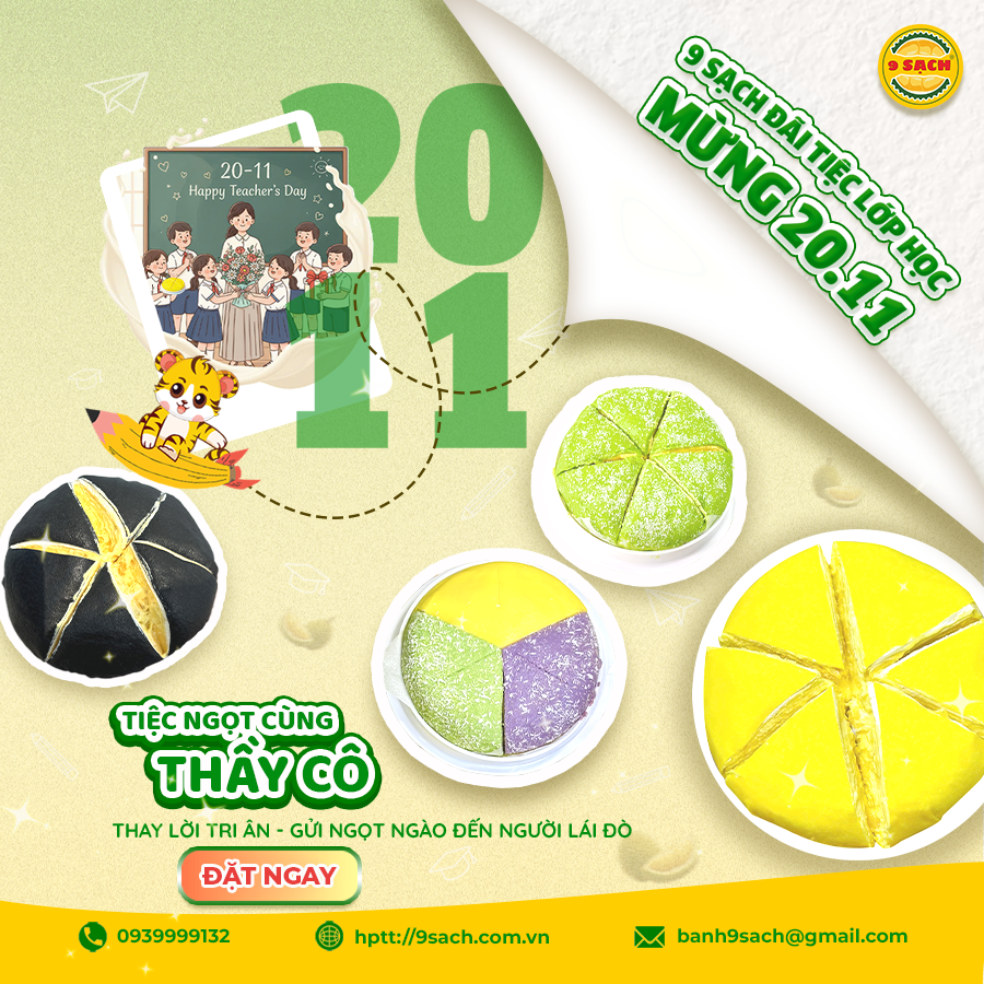 🎉 9 SẠCH ĐÃI TIỆC LỚP HỌC – TIỆC NGỌT CÙNG THẦY CÔ 🎉