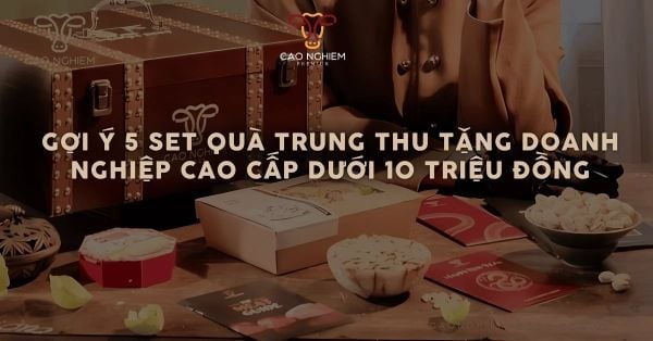 Gợi ý 5 set quà Trung Thu tặng doanh nghiệp cao cấp dưới 10 triệu đồng