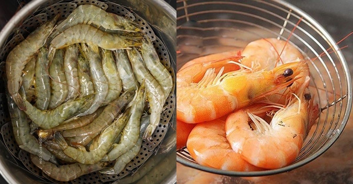 Tôm hấp hay luộc ngon hơn?