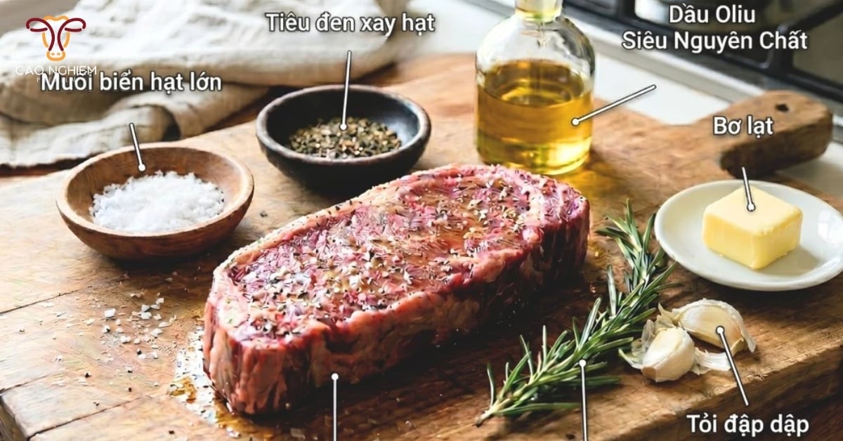 Công thức ướp thịt bò nướng kiểu phương Tây
