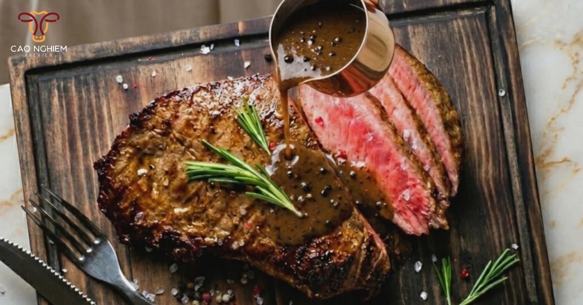 Chọn miếng thịt dày tối thiểu 2.5-3cm để chế biến steak ngon