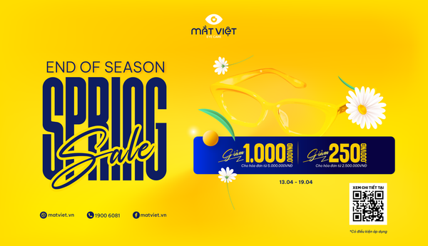 Ưu đãi tháng 4 | End of season Spring Sale