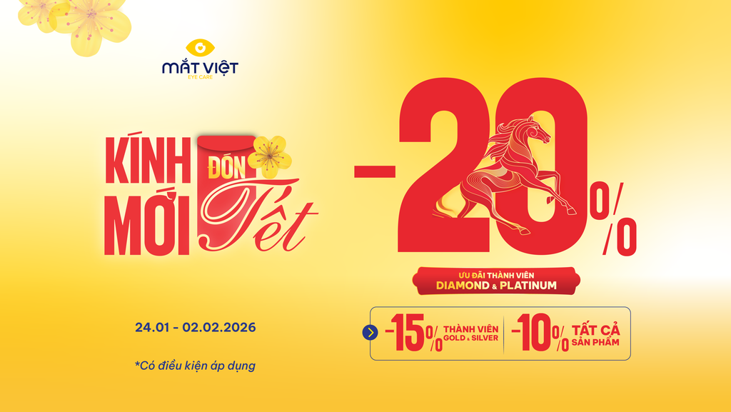 Kính mới đón Tết, lộc xuân gõ cửa tại Mắt Việt