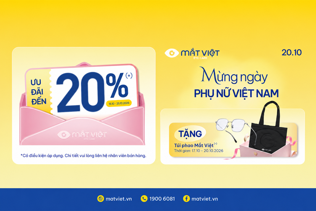 Mừng 20/10 cùng Mắt Việt: Trao yêu thương, nâng niu ánh nhìn