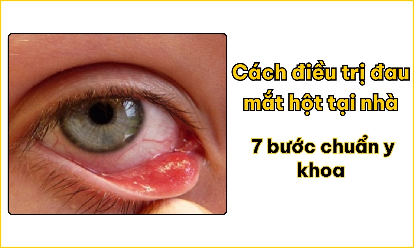 Cách điều trị đau mắt hột tại nhà: 7 bước chuẩn y khoa