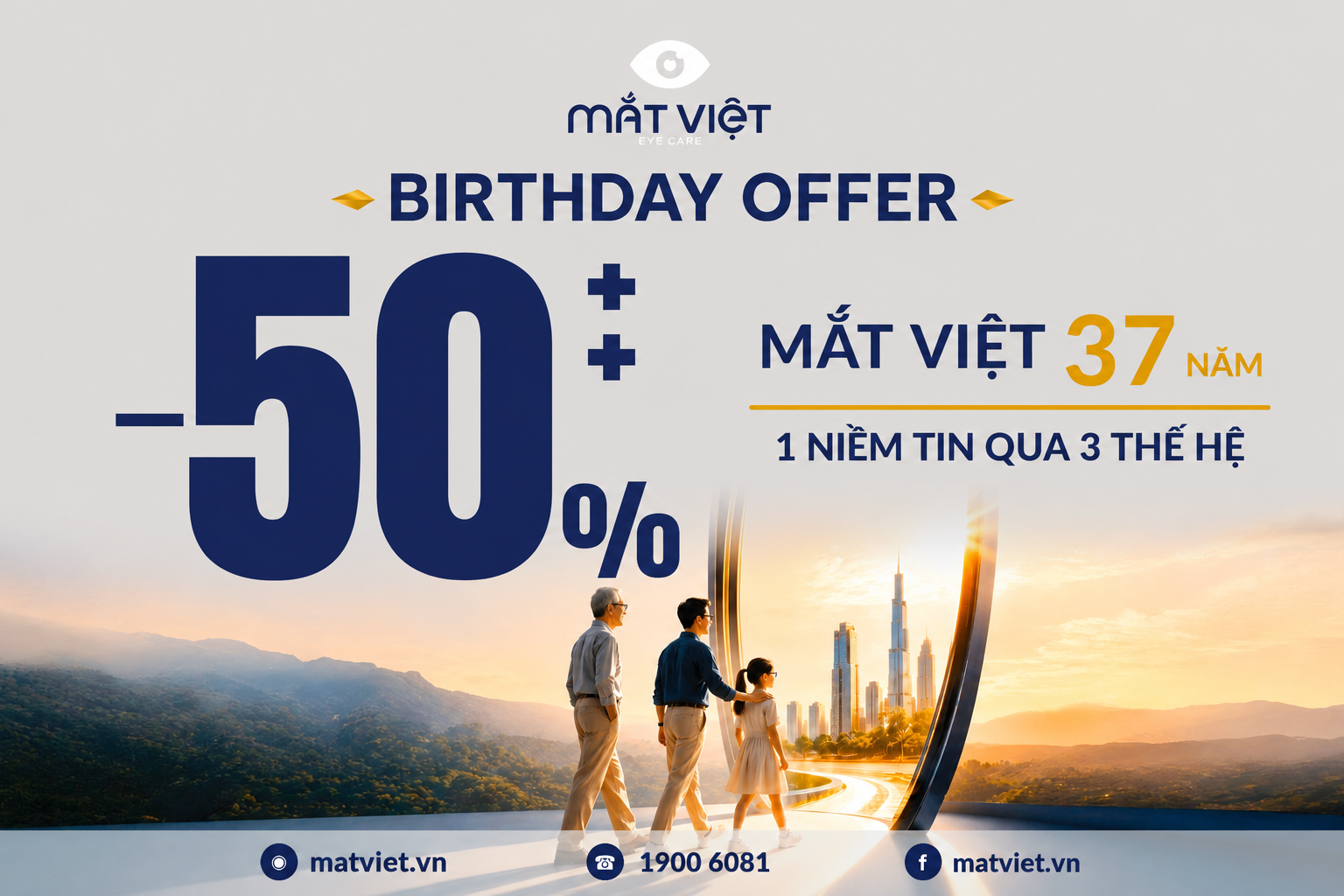 Sự kiện mừng sinh nhật Mắt Việt tại Diamond Plaza